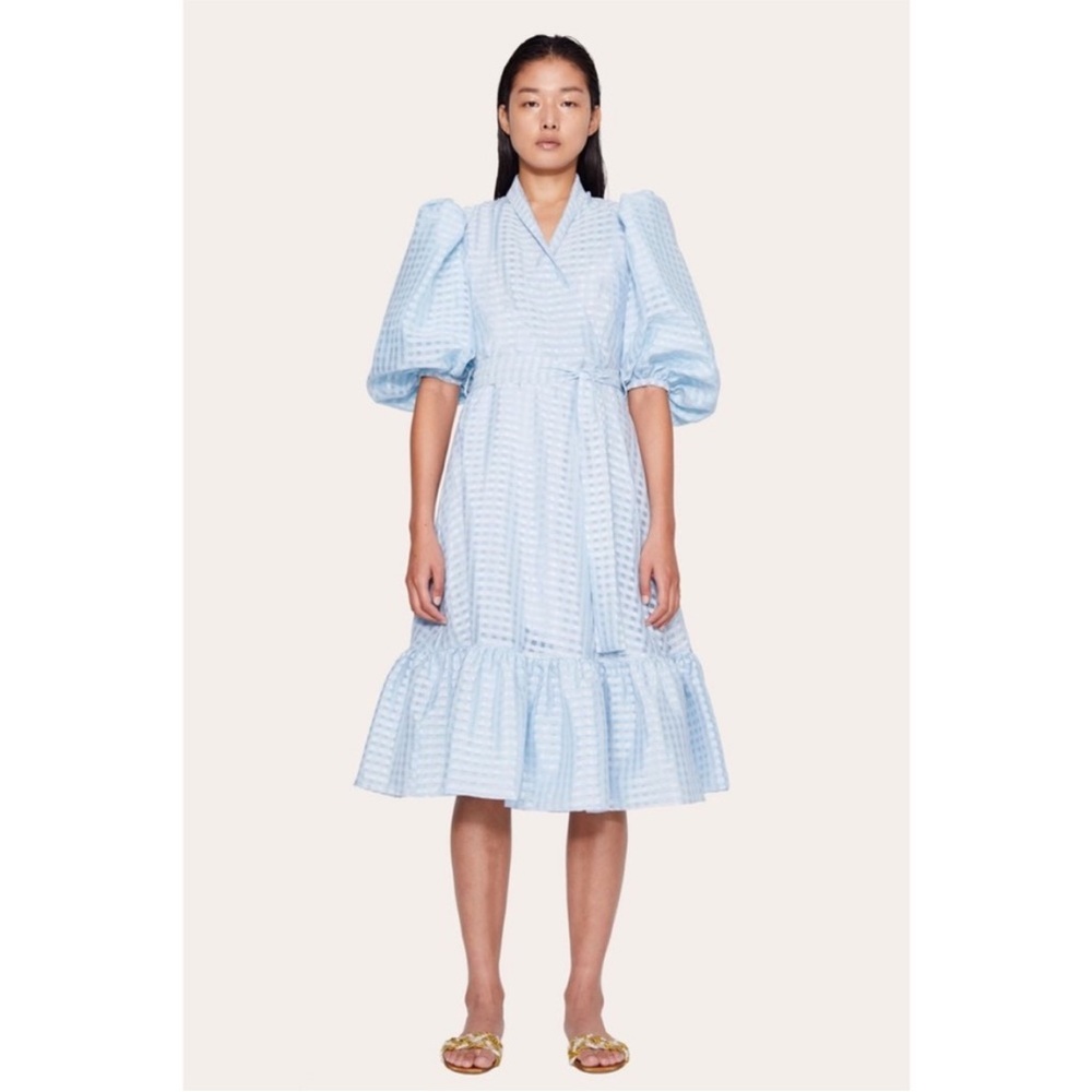 Stine Goya Chinie MIDI Wrap Dress Sz XS - Picture 6 of 11